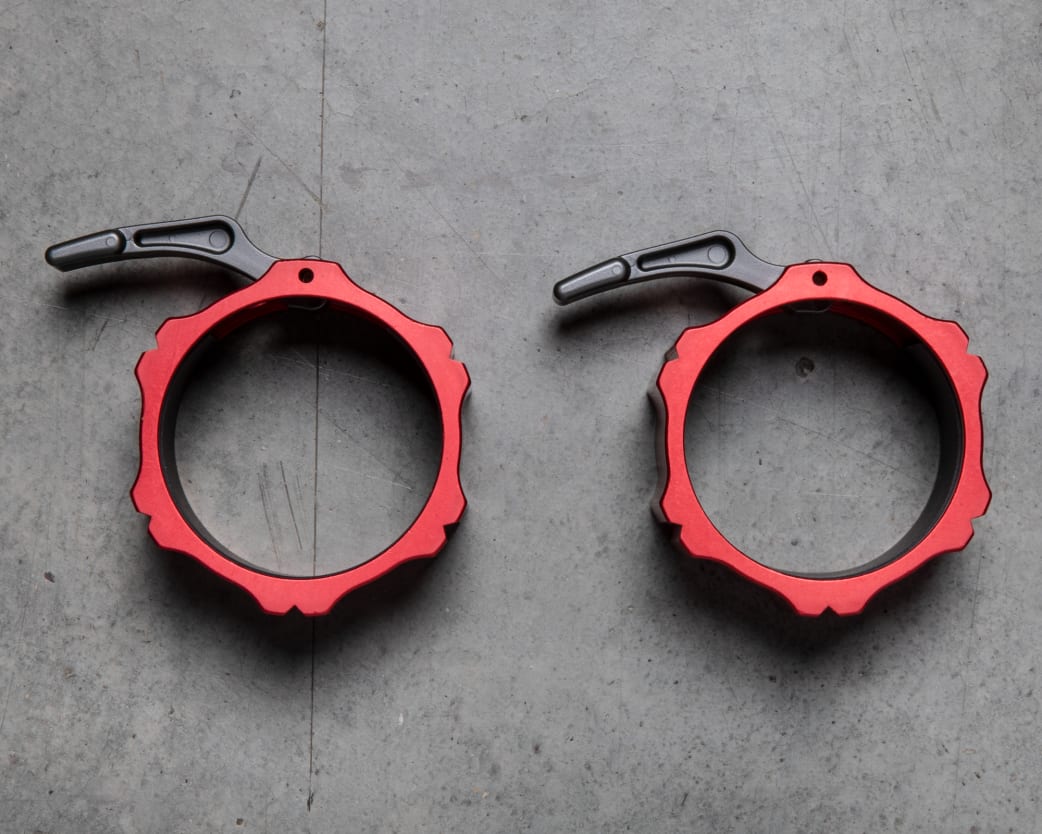 OSO Mighty Axle Collars 2.0 - Red | Rogue Fitness